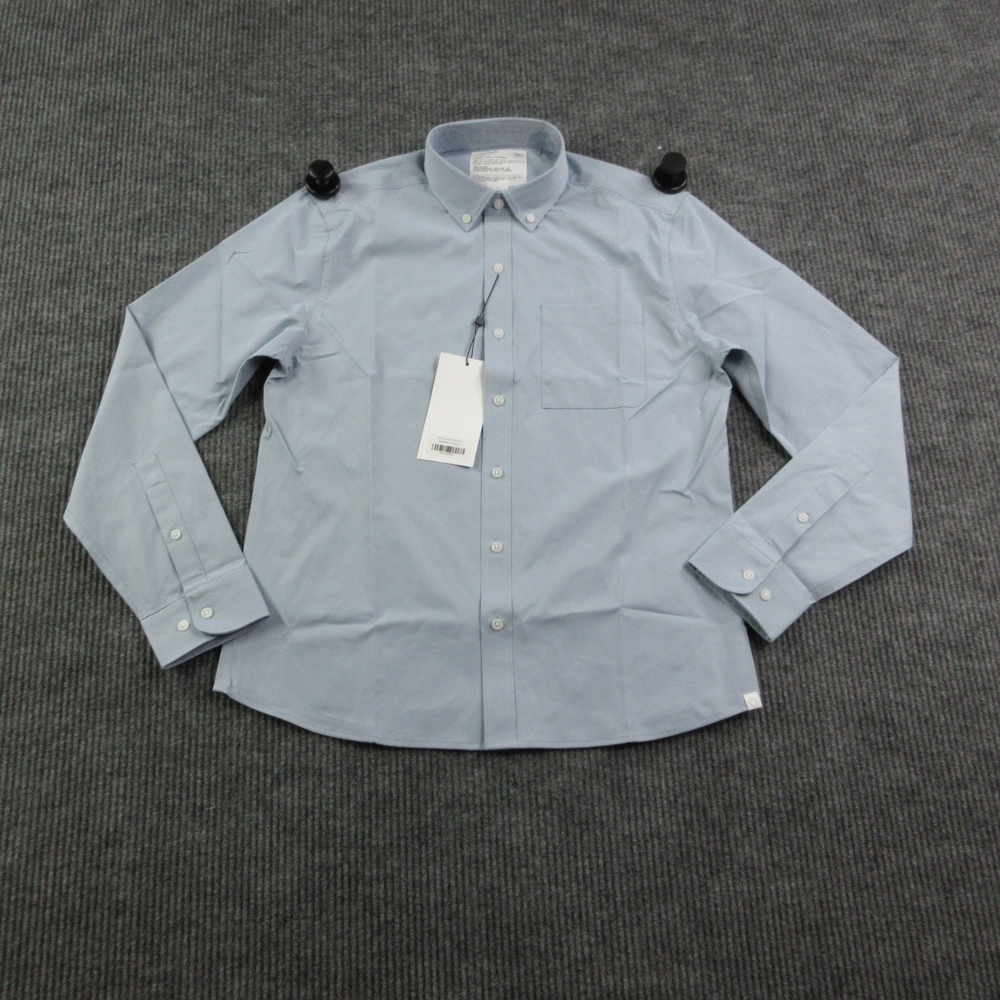 Ministry Of Supply Shirt Mens M Blue AeroZero Button Up Long Sleeve NWT